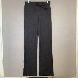 JOCKEY WOMEN'S YOGA LEGGINGS, SZ-SM, DARK GRAY, ELASTIC WAIST, WIDE-LEG BOTTOMS